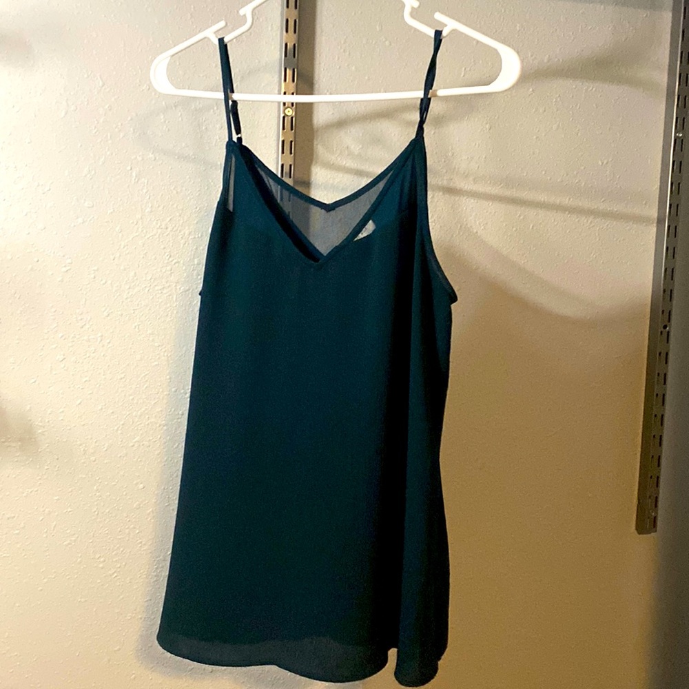 Sophie rue tank- Size medium, dark turquoise with adjustable straps